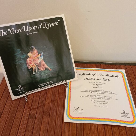Vintage Heinrich Set of 2 Villeroy & Boch Once Upon A Rhyme Plates Collectable - Picture 6 of 6
